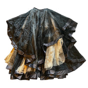 Black Cream Layered Tulle Skirt (S)