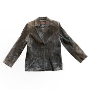 Siena Brown Suede Leather Jacket (L)