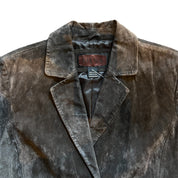 Siena Brown Suede Leather Jacket (L)