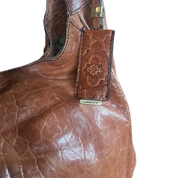 orYANY Brown Textured Leather Purse