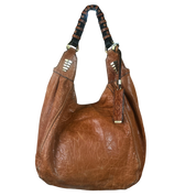 orYANY Brown Textured Leather Purse