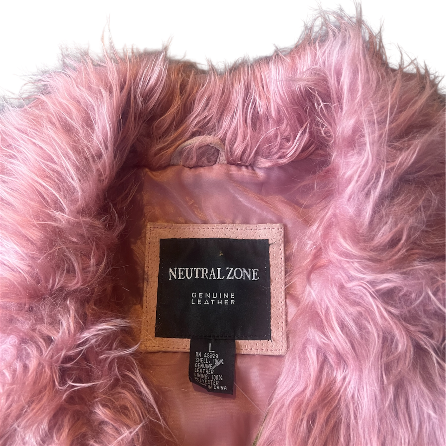 Pink Suede Faux Fur Jacket (L) – Holy Thrift