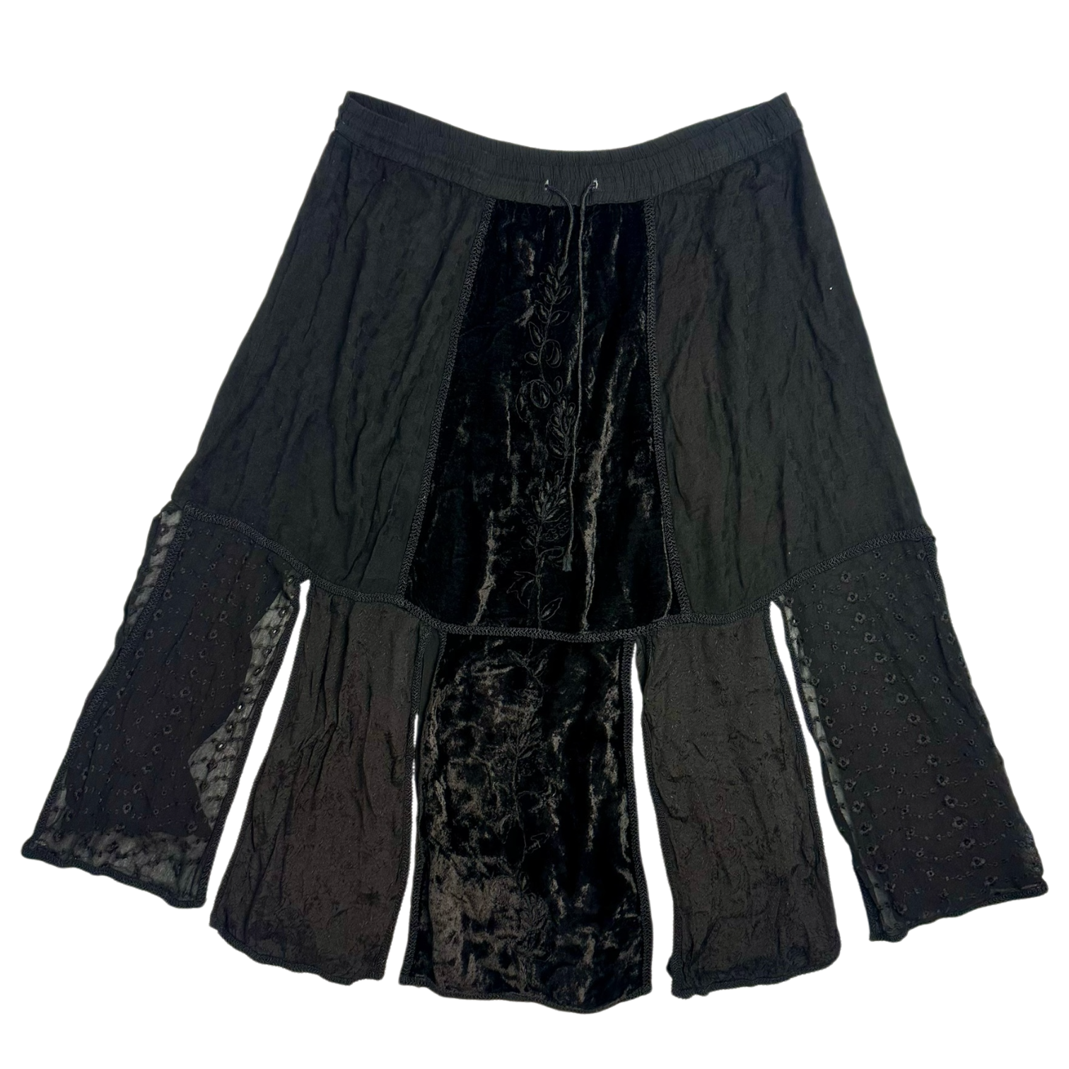 Noir Whimsigoth Maxi Skirt (XL)