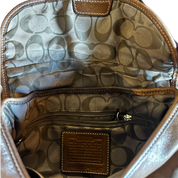 Vintage Coach Tan Buckle Baguette