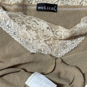 Y2K wet seal micromesh lace top (m)