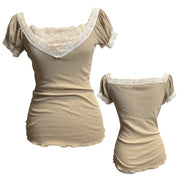 Y2K wet seal micromesh lace top (m)
