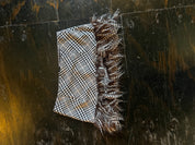 Houndstooth Faux Fur Mini Skirt (M)