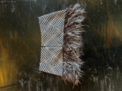 Houndstooth Faux Fur Mini Skirt (M)