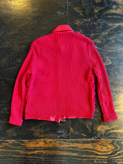 Faux Fur Knit Sweater Jacket (S)