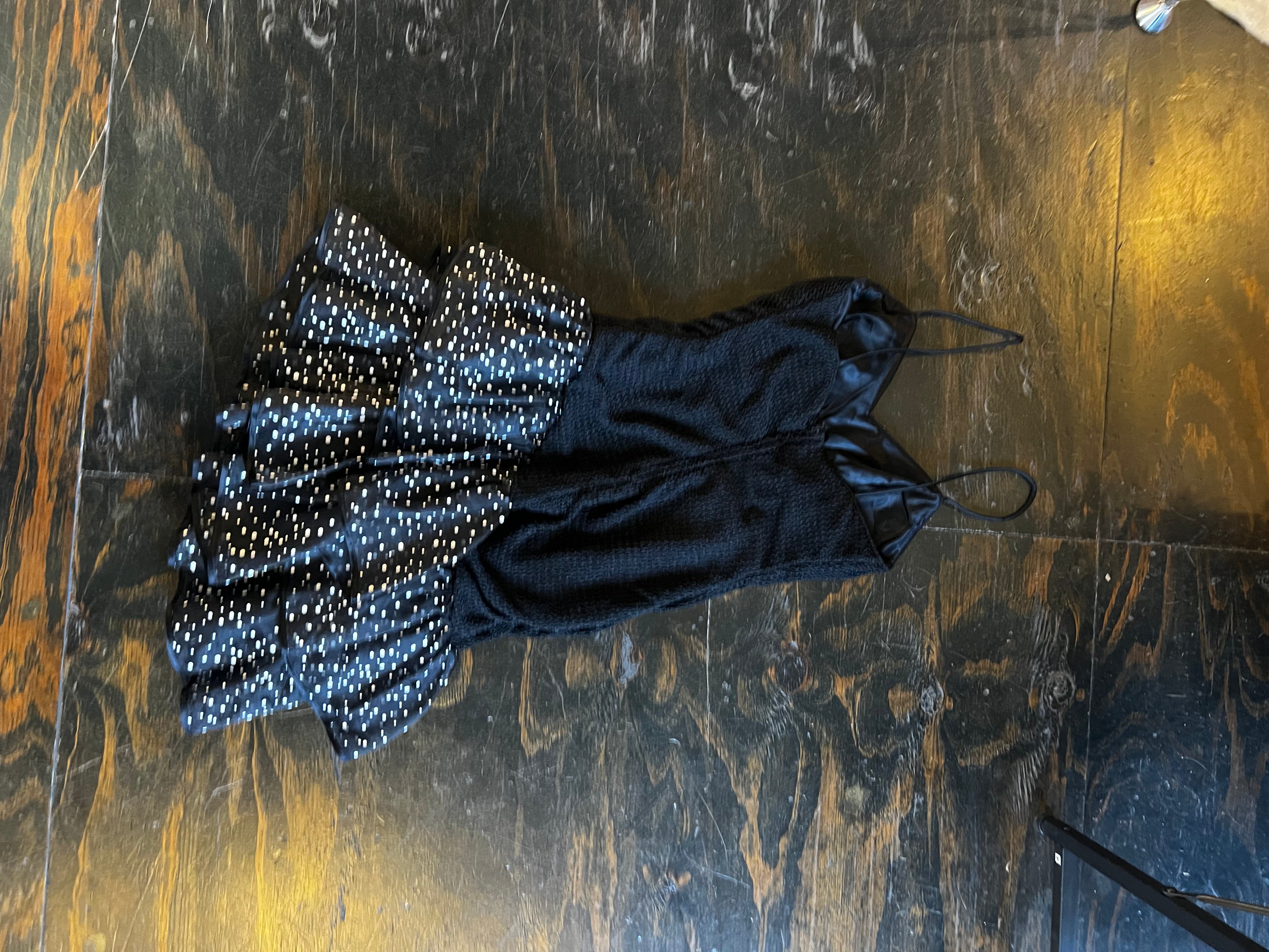 Black/White Polka Dot Dress (S)