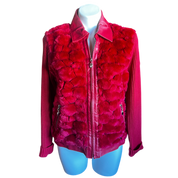 Faux Fur Knit Sweater Jacket (S)