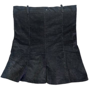 Black Corduroy Flared Skirt (L)