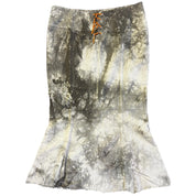 Grey Tie Dye Flare Skirt (XL)