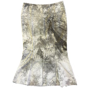 Grey Tie Dye Flare Skirt (XL)