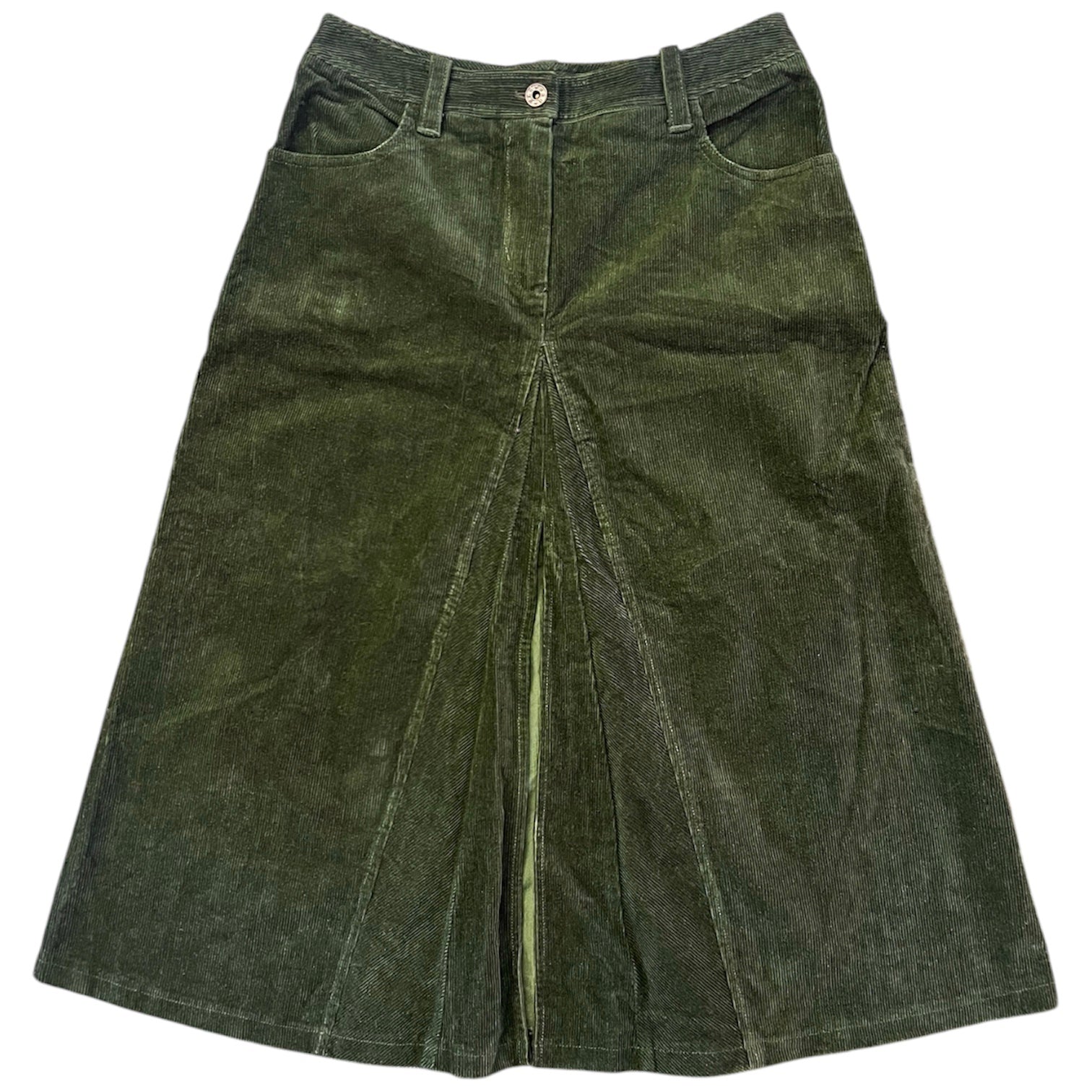Forrest Green Corduroy Skirt (M)