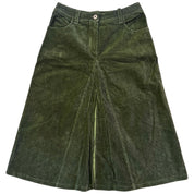 Forrest Green Corduroy Skirt (M)