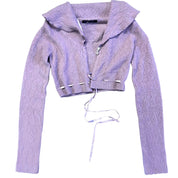 Lilac Knit Ribbon Shrug (M)