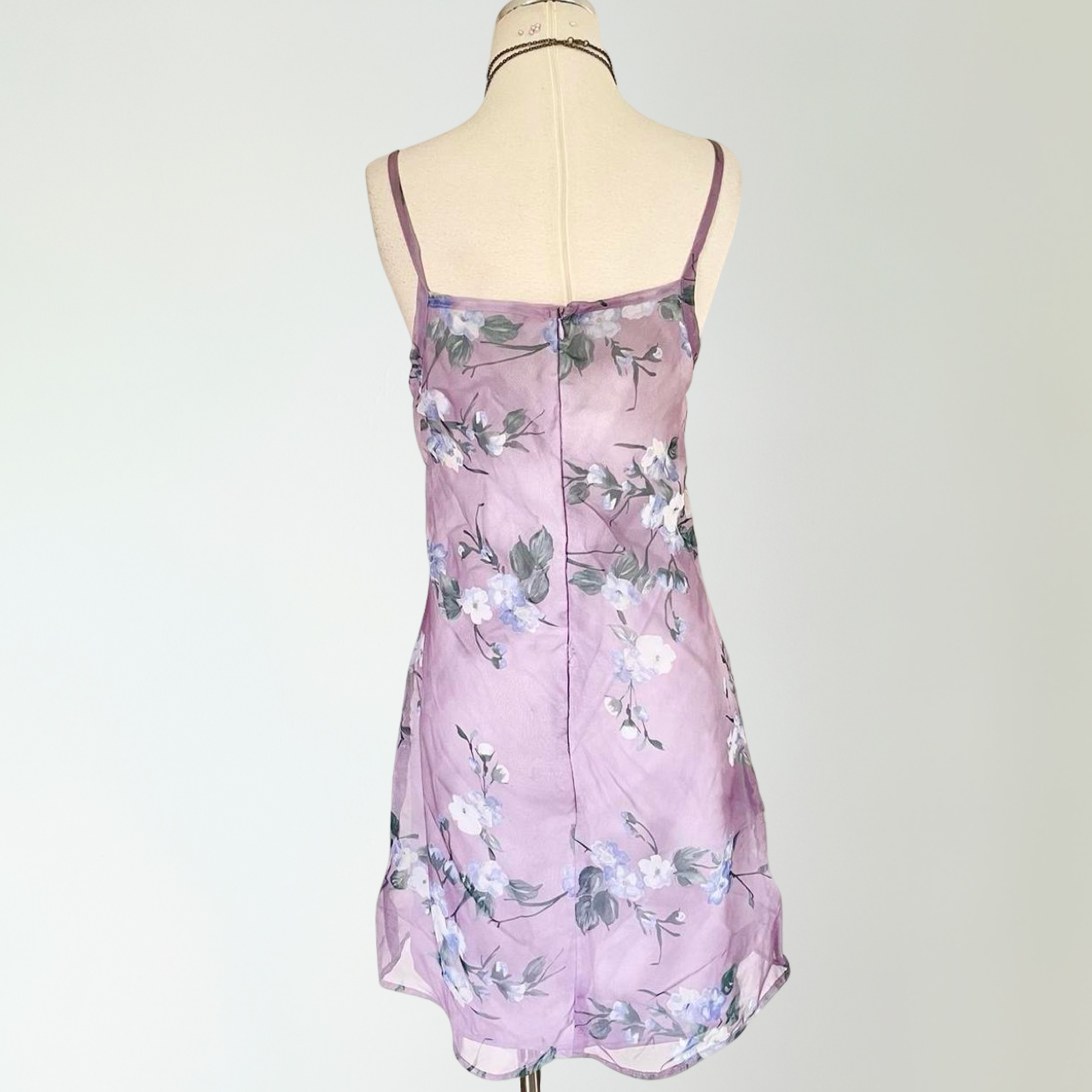 Vintage Floral Mini Dress (S)