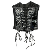 Faux Leather Lace Up Corset (S)