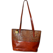 Brahmin Brown Crocodile Shoulder Bag