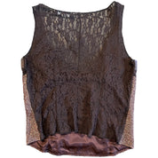 Leather Lace Bodice Top (M)