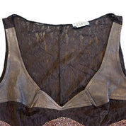 Leather Lace Bodice Top (M)