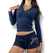 Juicy Couture Velour Cherry Jacket (XS/S)
