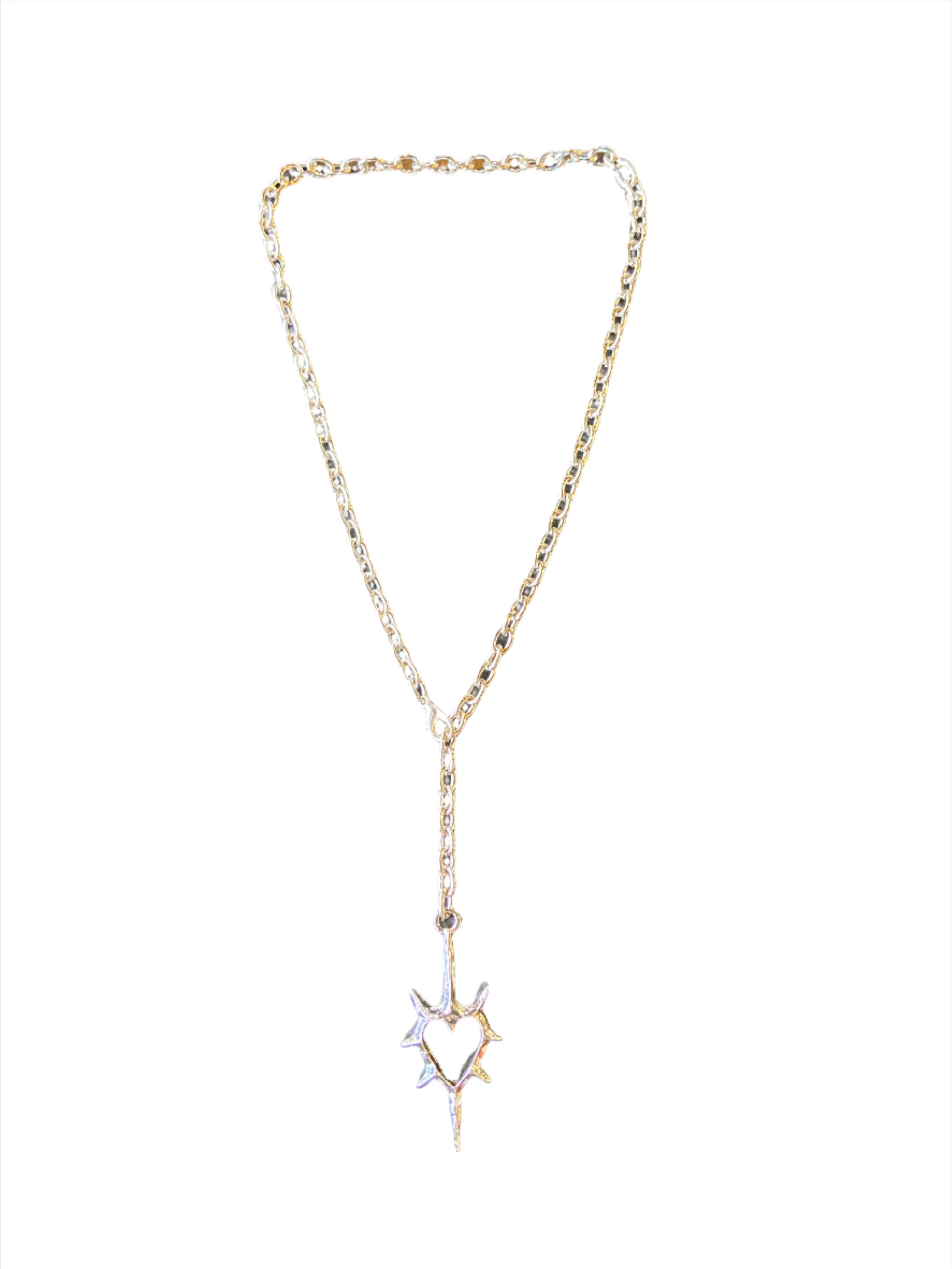 Spiky heart chain