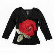 Express Rose Embellished Top (M)