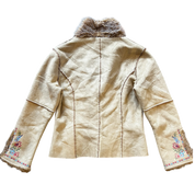 Suede Buckle Jacket Faux Fur (S-M)
