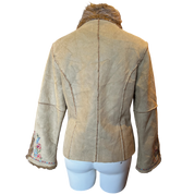 Suede Buckle Jacket Faux Fur (S-M)