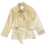 Tan Suede Tie Jacket (XL)