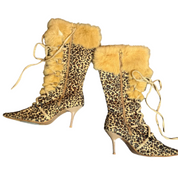 Leopard Print Fur Boots (10)