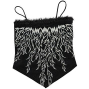 Y2K flames asymmetrical top (XS/S)