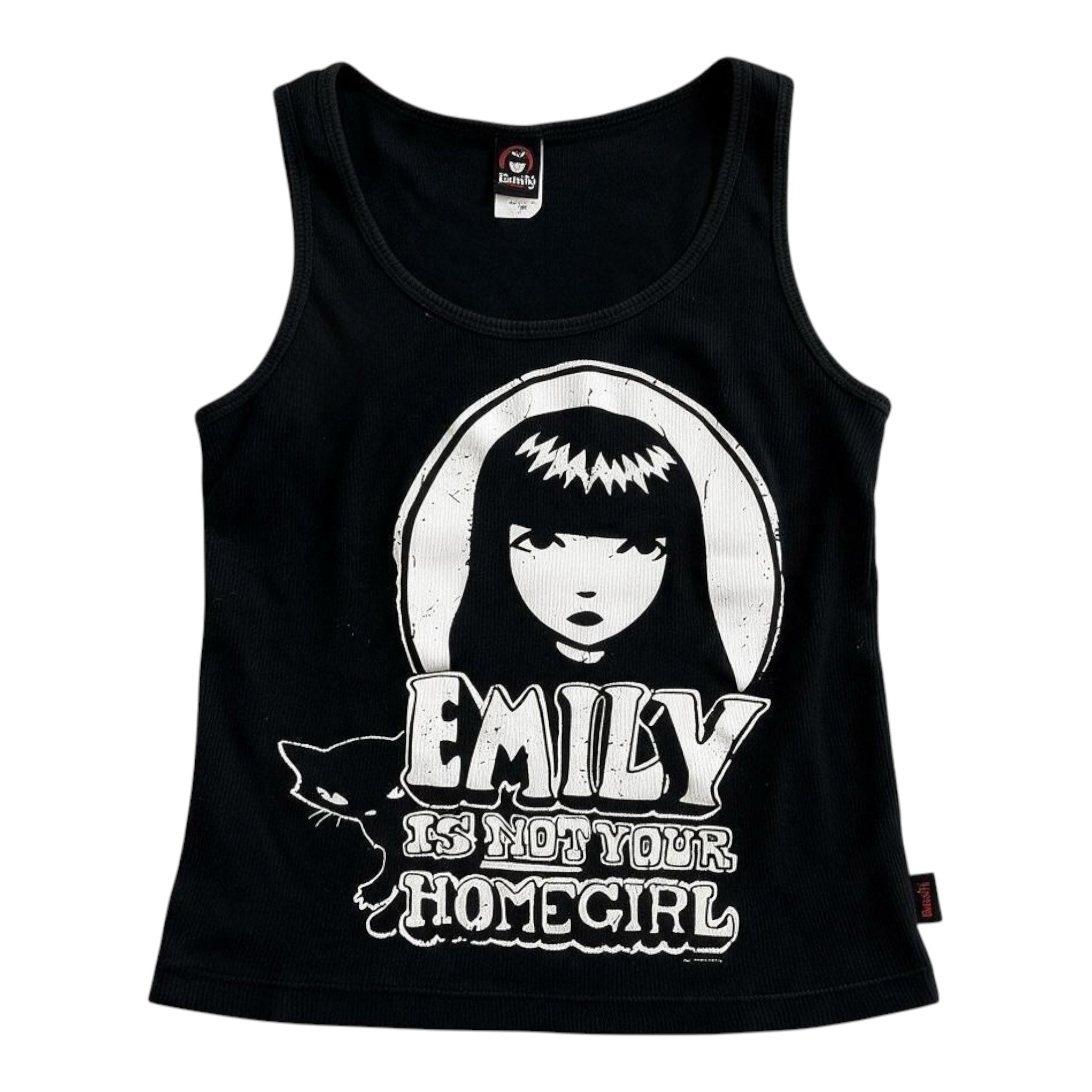 Y2K Emily The Strange Ribbed Tank (M)