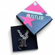 Y2K HUSTLER old English necklace