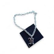 Y2K HUSTLER old English necklace