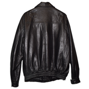 90s Oversized Leather Bomber Jacket (XL)