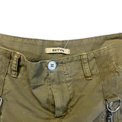 Khaki Green Camo Zipper Skirt (S/M)