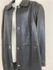 Alfani leather trench coat