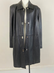 Alfani leather trench coat