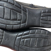 Y2K Leather mid calf boots (6.5)