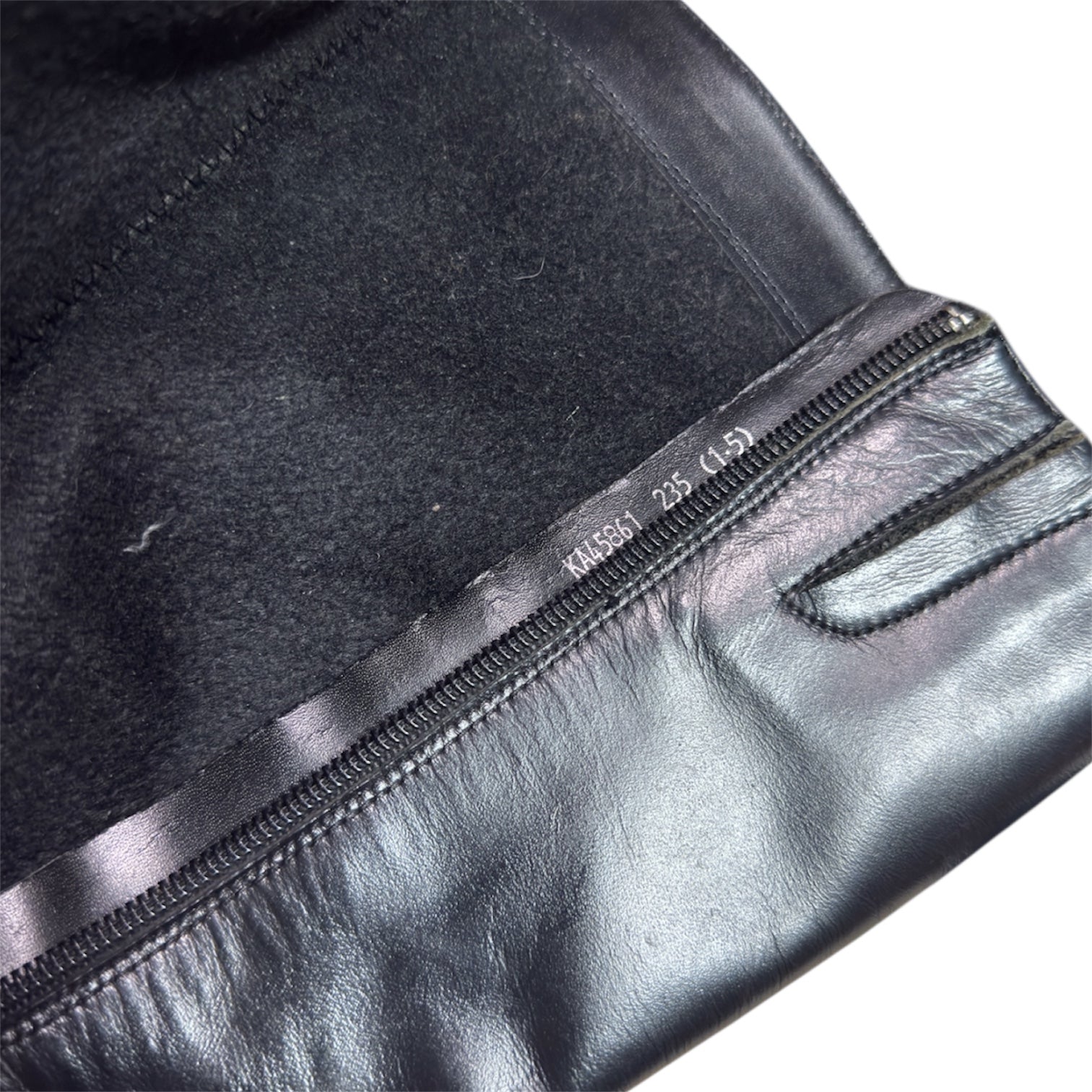 Y2K Leather mid calf boots (6.5)