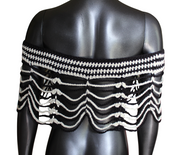 Striped Crochet Shawl (S/M)