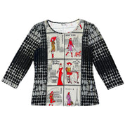 ‘00s Graphic Quarter Sleeve (M)