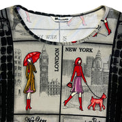 ‘00s Graphic Quarter Sleeve (M)