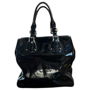 DKNY Black Leather Silver Bag