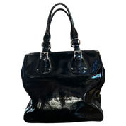 DKNY Black Leather Silver Bag