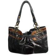 Kate Landry Black Cheetah Purse