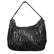 Cole Haan Black Woven Leather Bag